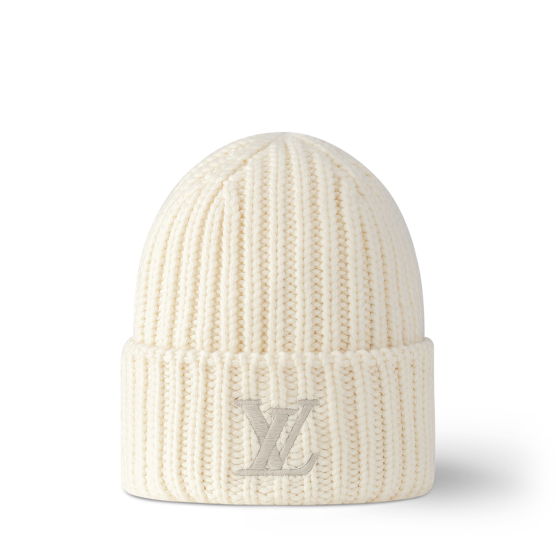 LOUIS VUITTON アイボリー ニット帽　カシミヤ100% Only LV Beanie - Luxury S00 Beige | LOUIS VUITTON